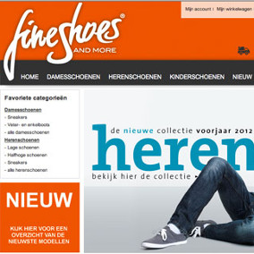 FineShoes.nl webshop & internetmarketing